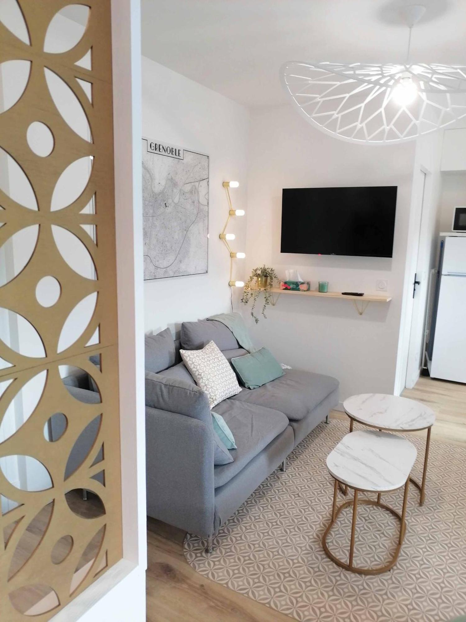 Appartement Hagaki Vue Panoramique Proche Gare Netflix غرونوبل المظهر الخارجي الصورة